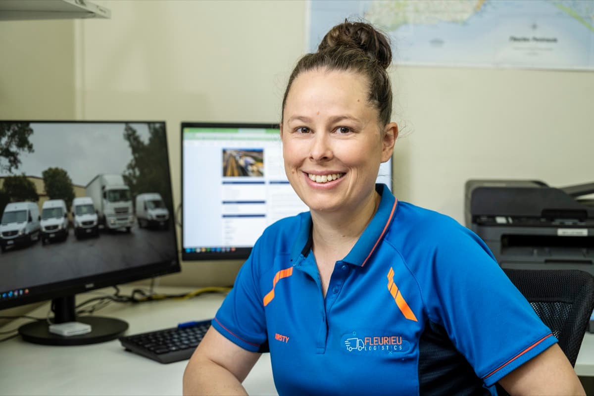 A friendly Fleurieu Logistics team member ready to help